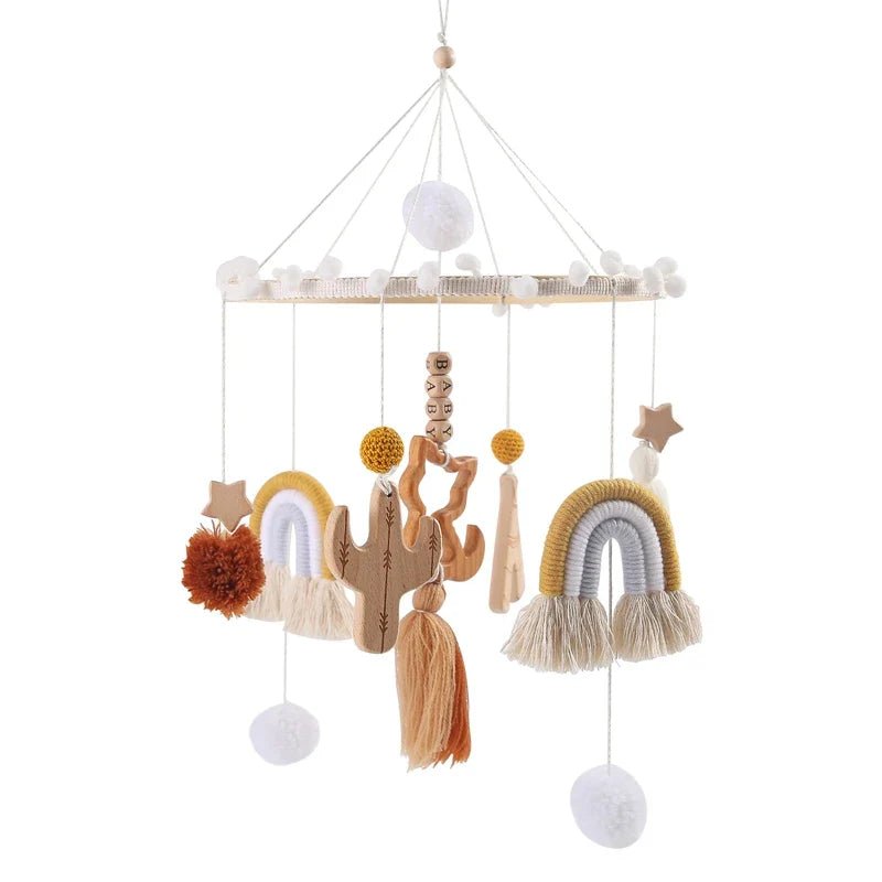 Boho Style Baby Bed Bell Rattles - Cake Pops Parties
