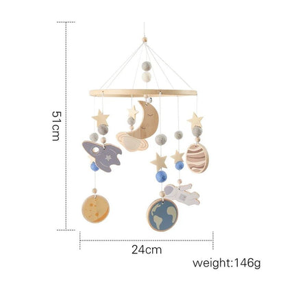 Boho Style Baby Bed Bell Rattles - Cake Pops Parties