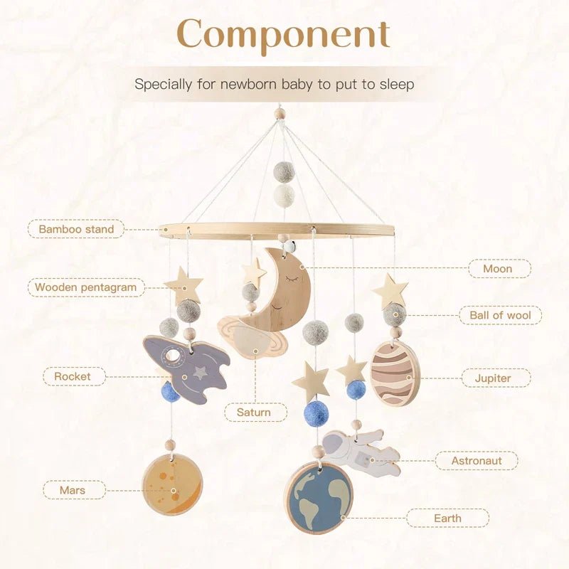 Boho Style Baby Bed Bell Rattles - Cake Pops Parties