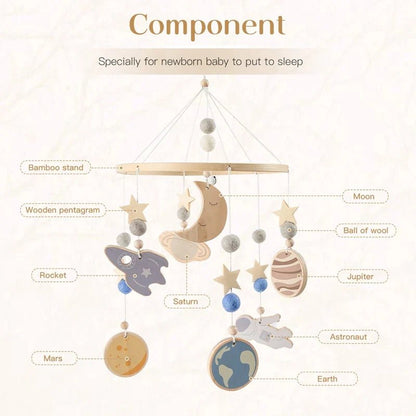 Boho Style Baby Bed Bell Rattles - Cake Pops Parties