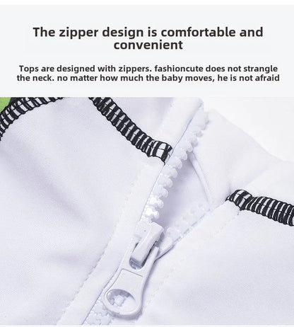 Boys Swimming Trunks Set | Kids Shark Quick - Dry Swimwear with UV Guard - Cake Pops Parties