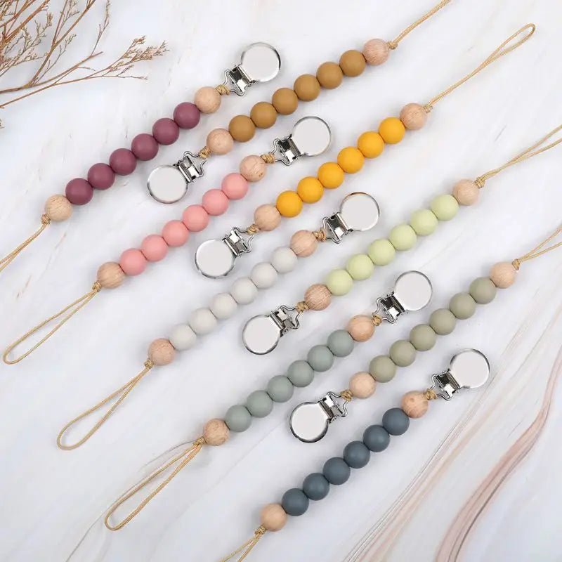 BPA - Free Silicone Pacifier Clips - Cake Pops Parties