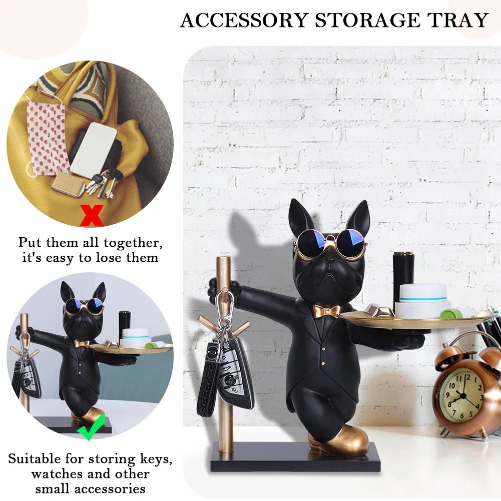 Bulldog Storage Decor Sculpture Organizer - Cake Pops Parties