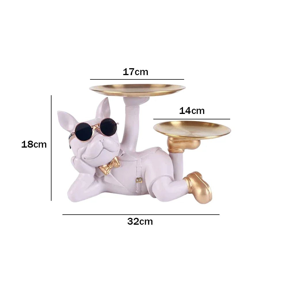 Bulldog Storage Decor Sculpture Organizer - Cake Pops Parties