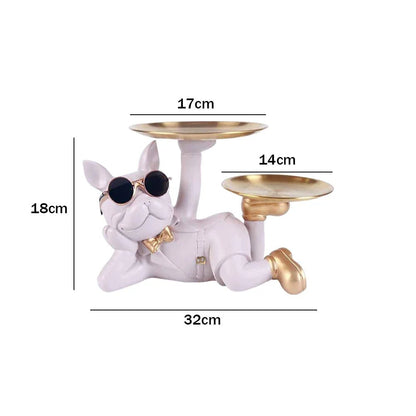 Bulldog Storage Decor Sculpture Organizer - Cake Pops Parties