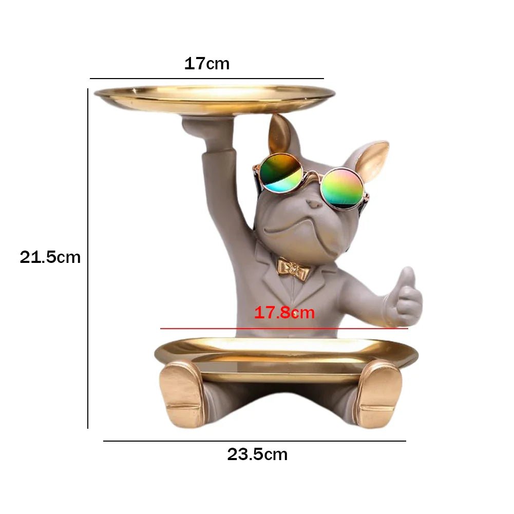 Bulldog Storage Decor Sculpture Organizer - Cake Pops Parties