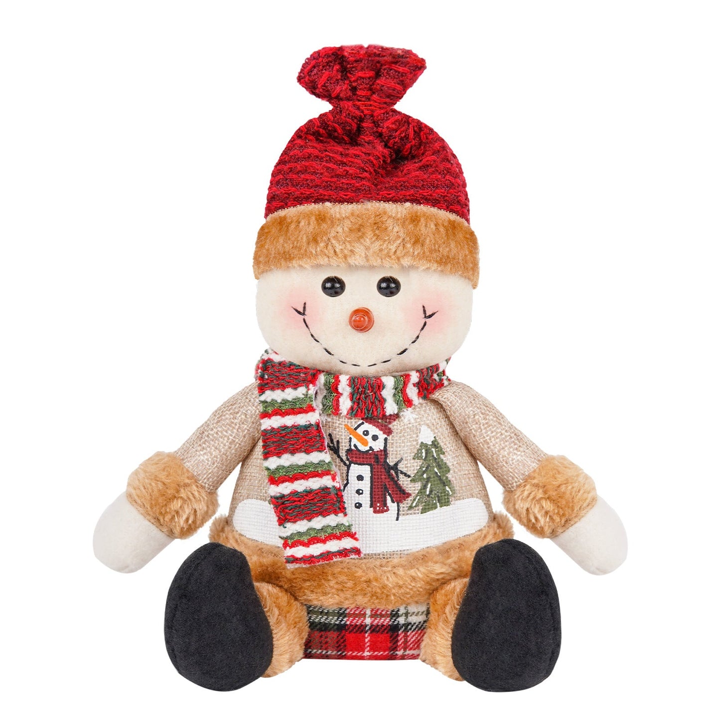 Décoration de poupée bonhomme de neige de Noël