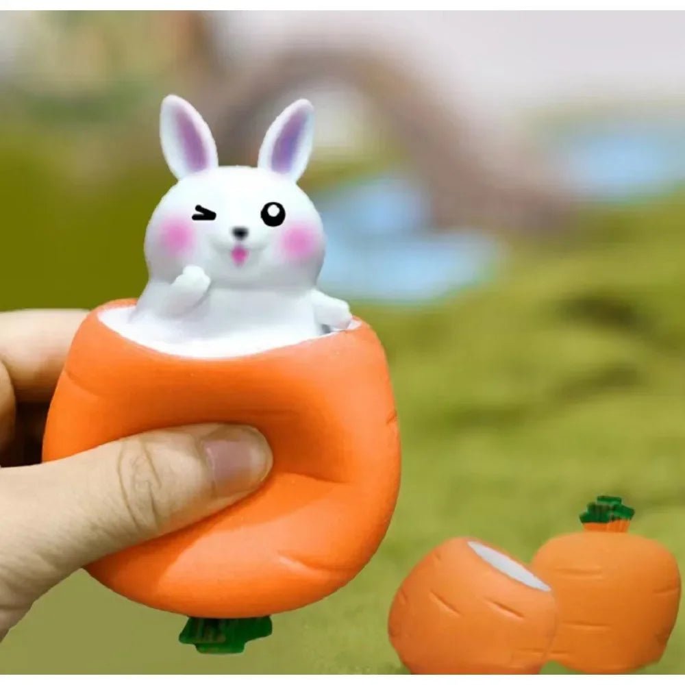 Carrot Rabbit Cup Squishy Toy - Cake Pops Parties
