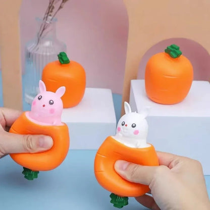 Carrot Rabbit Cup Squishy Toy - Cake Pops Parties