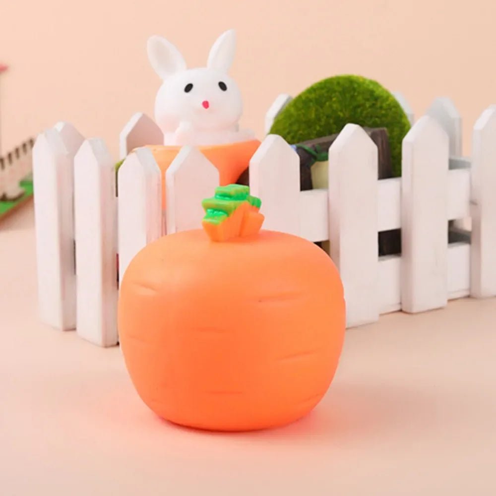 Carrot Rabbit Cup Squishy Toy - Cake Pops Parties