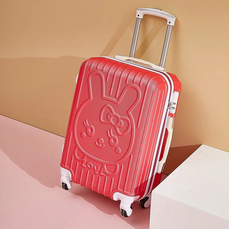Cartoon Cat Luggage Women’s Password Suitcase Universal Wheels - Cake Pops Parties