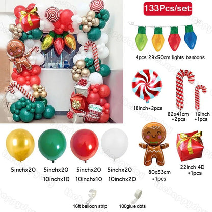 Christmas Balloon Arch Kit - Cake Pops Parties