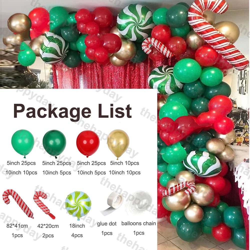 Christmas Balloon Arch Kit - Cake Pops Parties