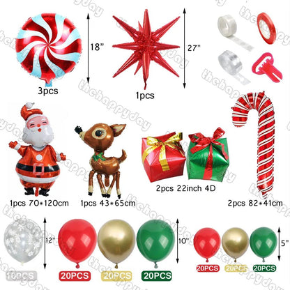 Christmas Balloon Arch Kit - Cake Pops Parties