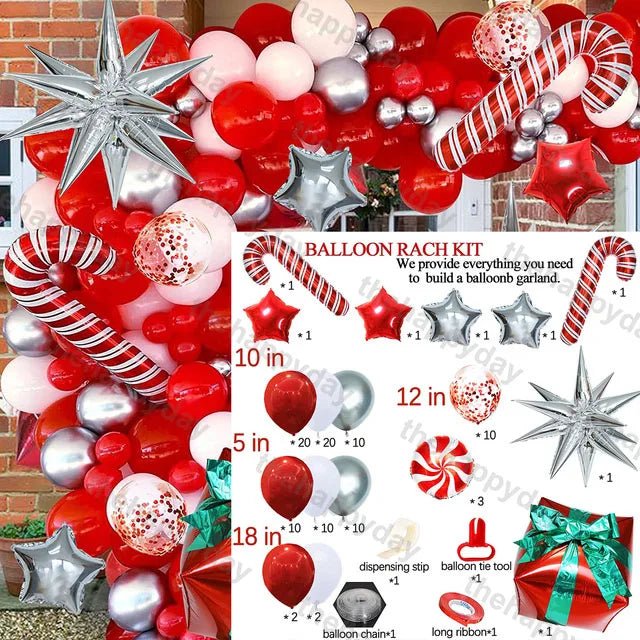Christmas Balloon Arch Kit - Cake Pops Parties