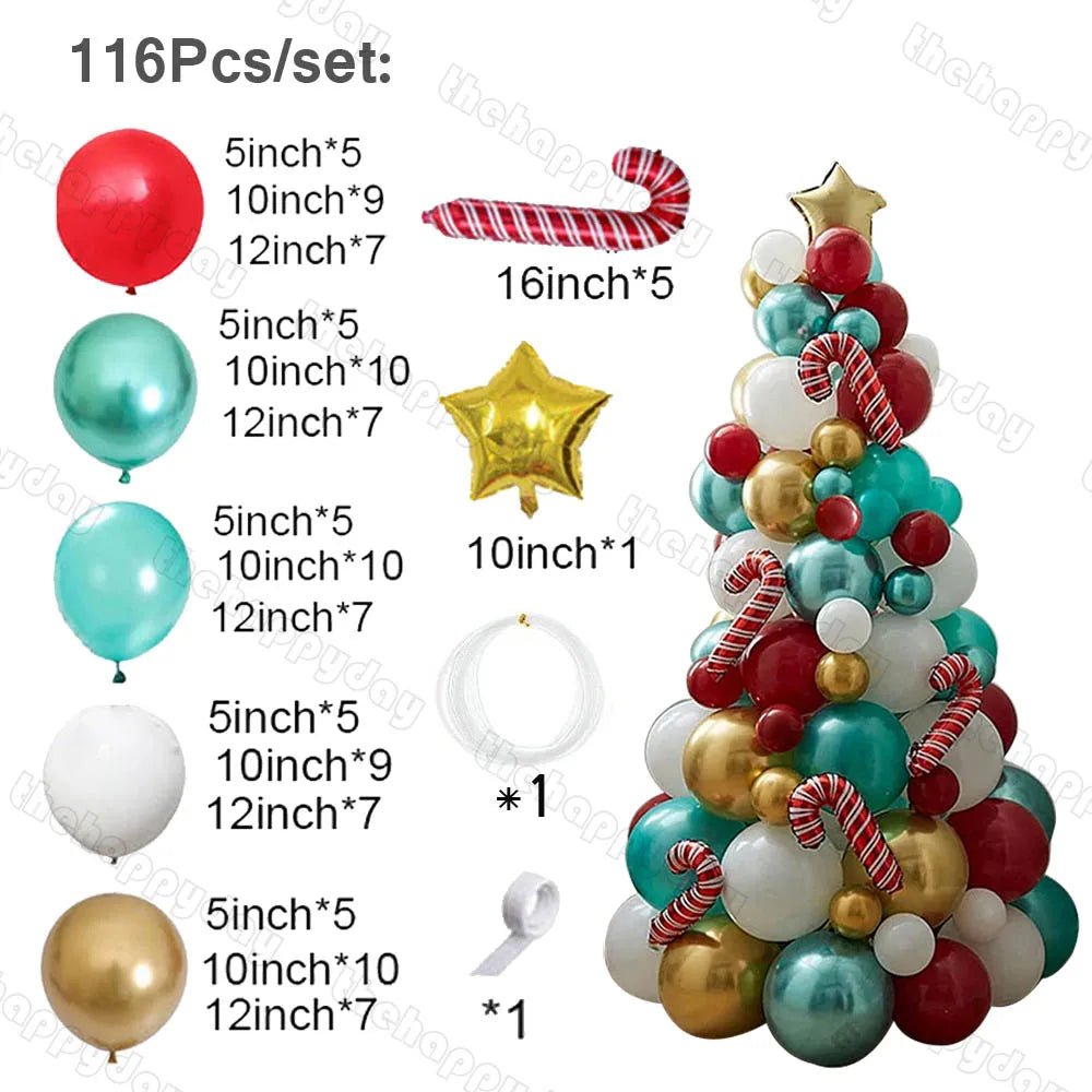 Christmas Balloon Arch Kit - Cake Pops Parties