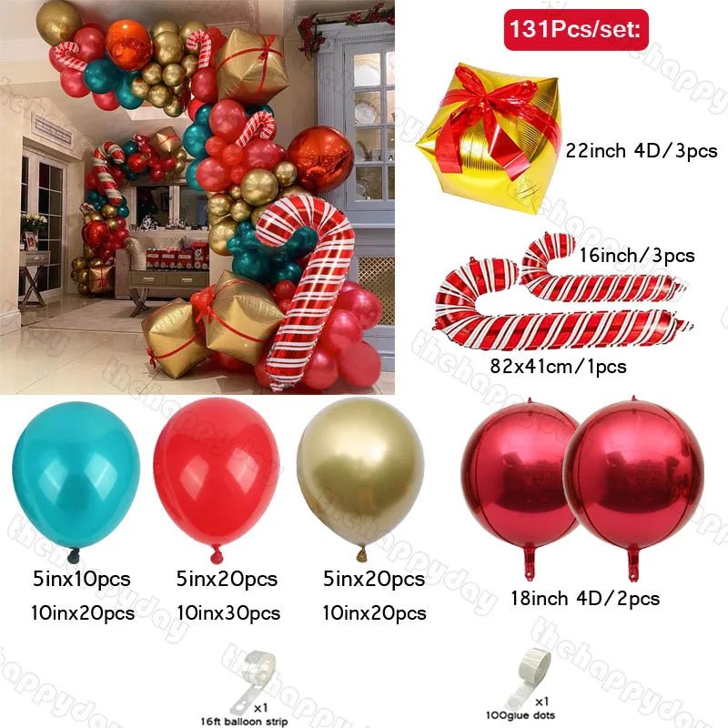 Christmas Balloon Arch Kit - Cake Pops Parties