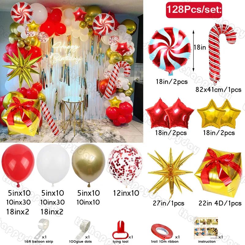 Christmas Balloon Arch Kit - Cake Pops Parties