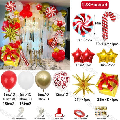 Christmas Balloon Arch Kit - Cake Pops Parties