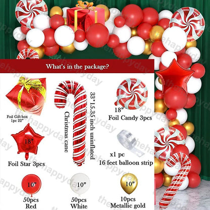 Christmas Balloon Arch Kit - Cake Pops Parties