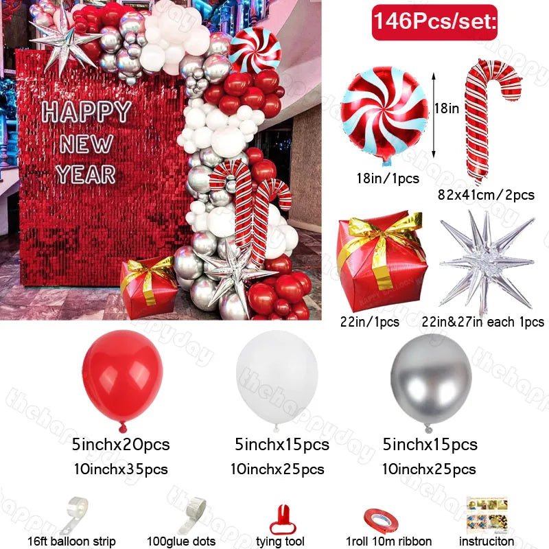 Christmas Balloon Arch Kit - Cake Pops Parties