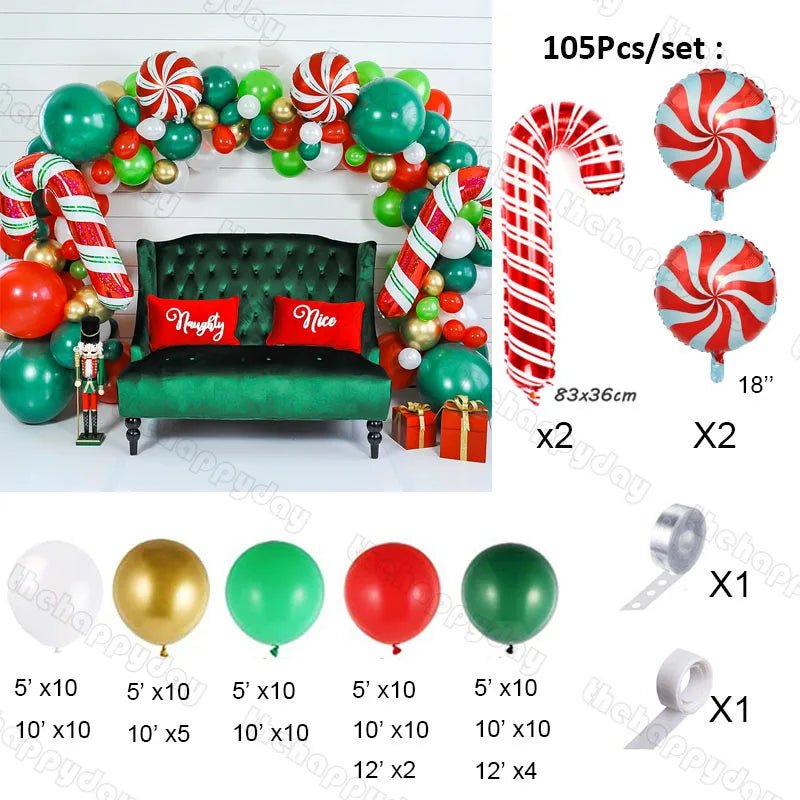 Christmas Balloon Arch Kit - Cake Pops Parties