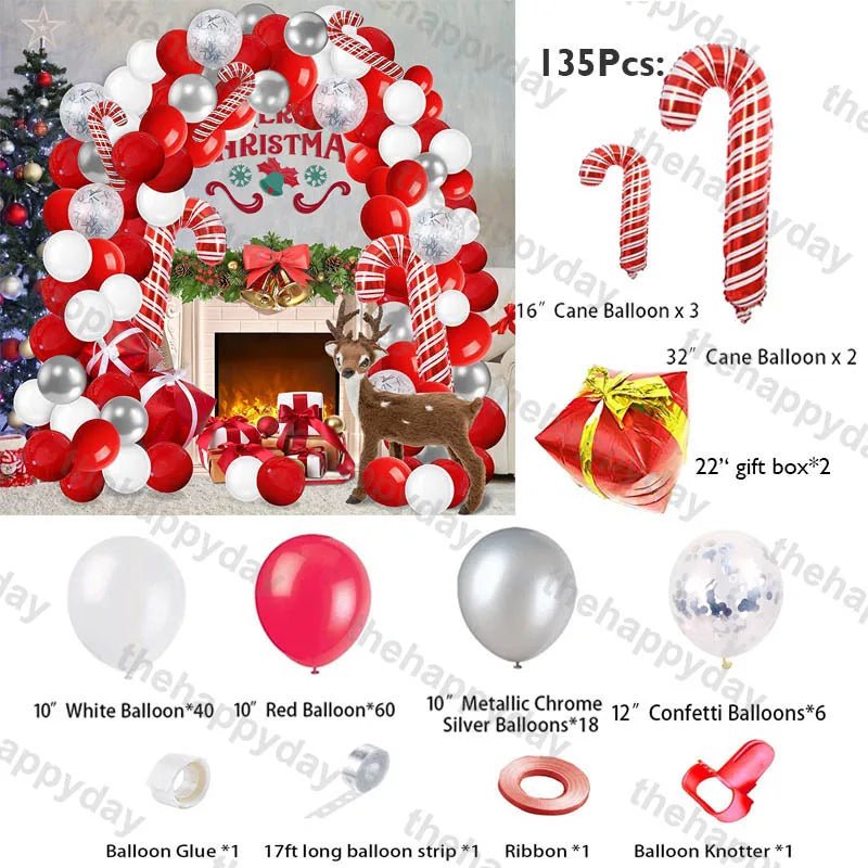 Christmas Balloon Arch Kit - Cake Pops Parties