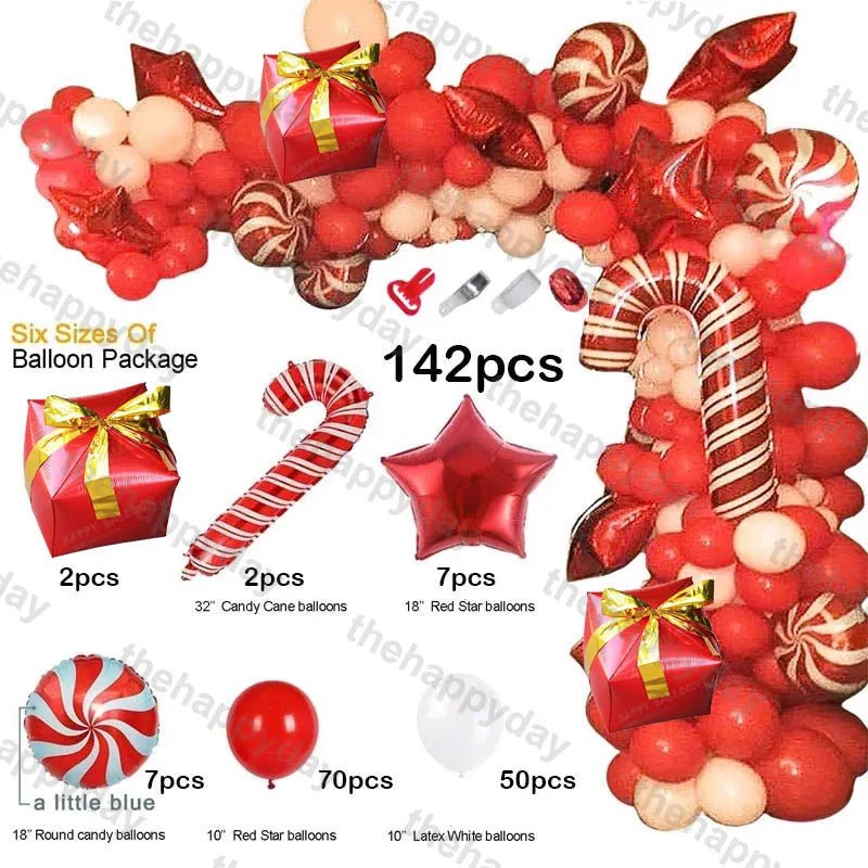 Christmas Balloon Arch Kit - Cake Pops Parties