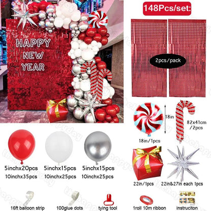 Christmas Balloon Arch Kit - Cake Pops Parties