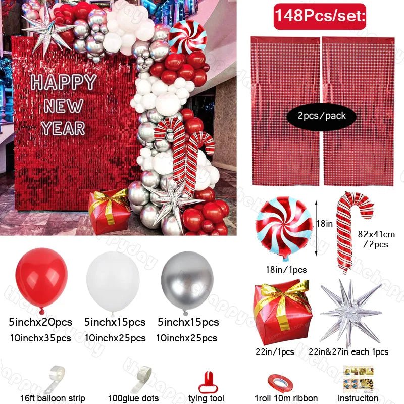 Christmas Balloon Arch Kit - Cake Pops Parties