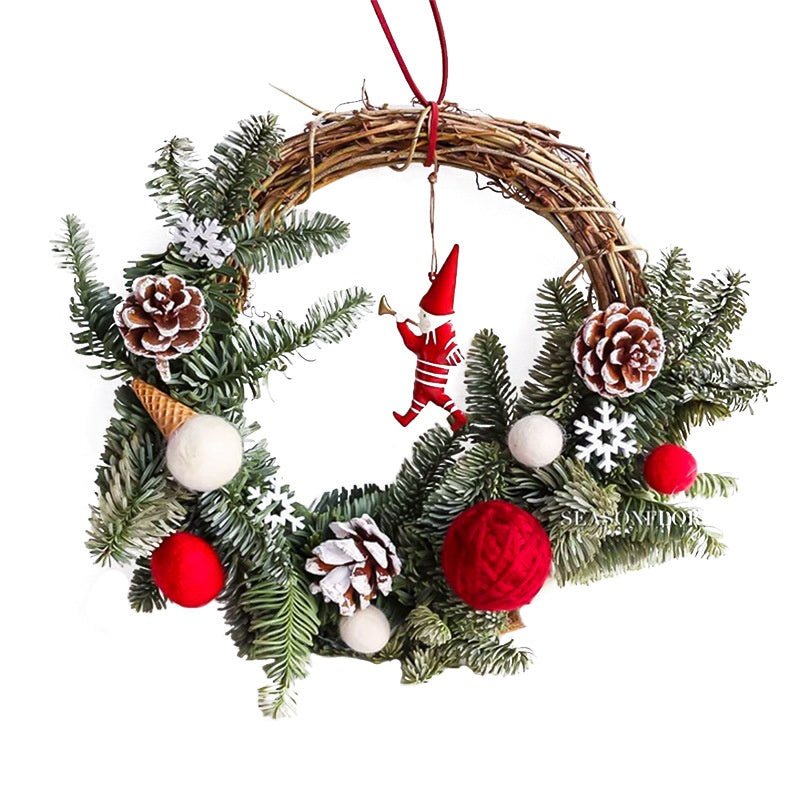 Christmas Bracelet Garland Wreath - Cake Pops Parties