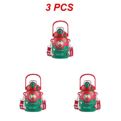 Christmas Children's Stainless Steel Thermos Cup - Cake Pops Parties