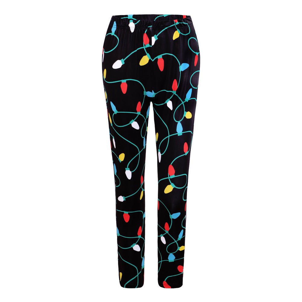 Christmas Costume Slim - fit Printed Trousers - Cake Pops Parties