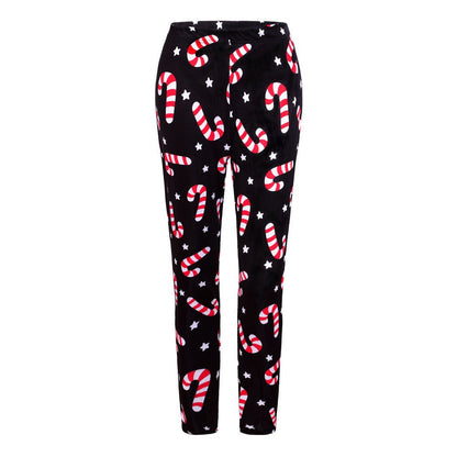 Christmas Costume Slim - fit Printed Trousers - Cake Pops Parties
