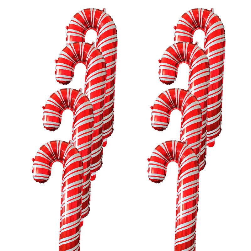 Christmas Crutch Foil Balloons - Cake Pops Parties