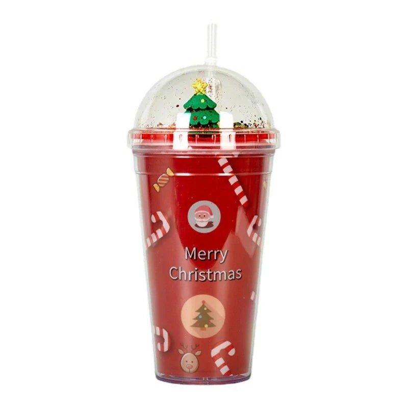 Christmas Cup with Lid & Straw - Cake Pops Parties