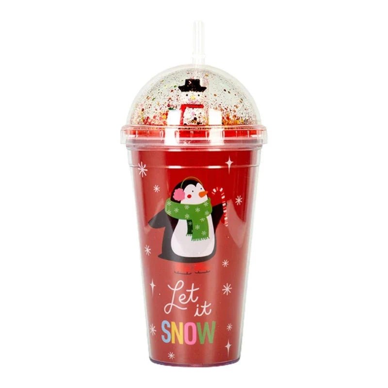 Christmas Cup with Lid & Straw - Cake Pops Parties
