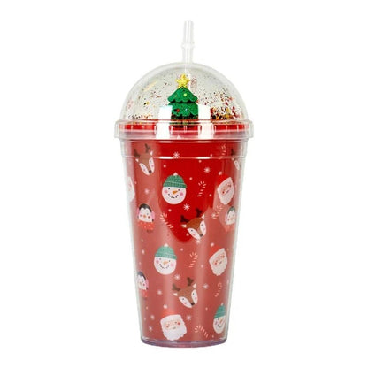 Christmas Cup with Lid & Straw - Cake Pops Parties
