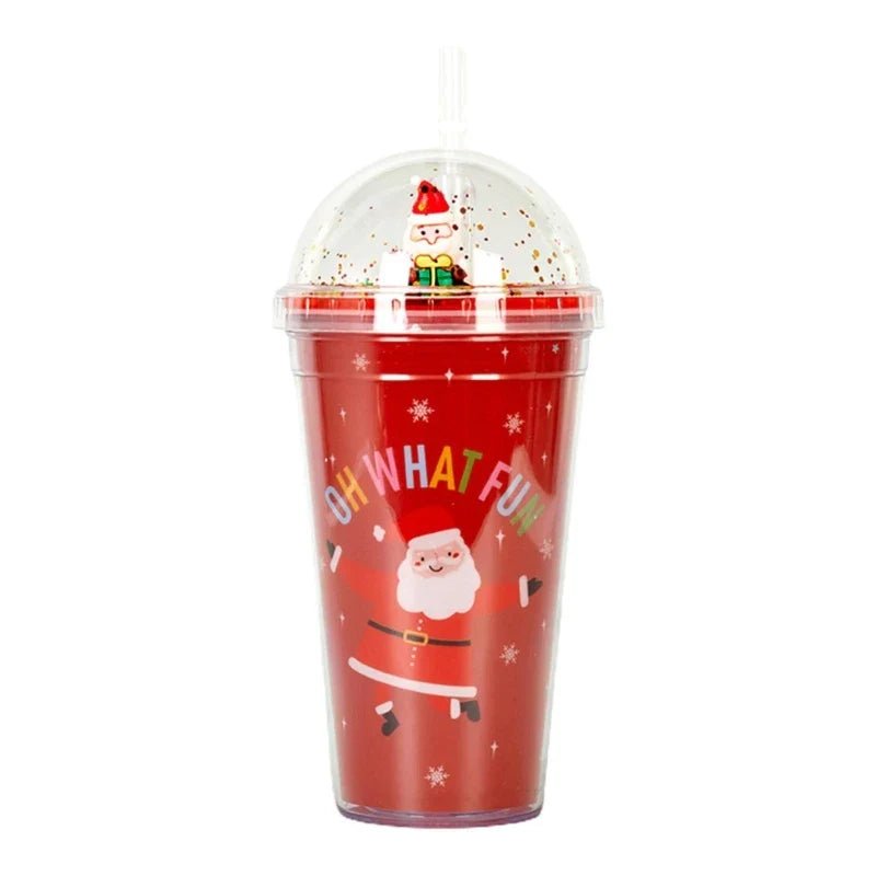 Christmas Cup with Lid & Straw - Cake Pops Parties
