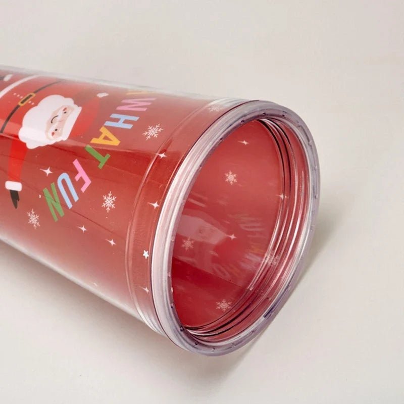 Christmas Cup with Lid & Straw - Cake Pops Parties