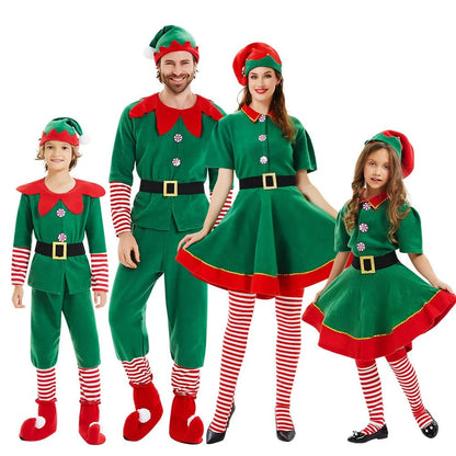 Christmas Elf Costume Set - Family Matching Outfits - Cake Pops Parties