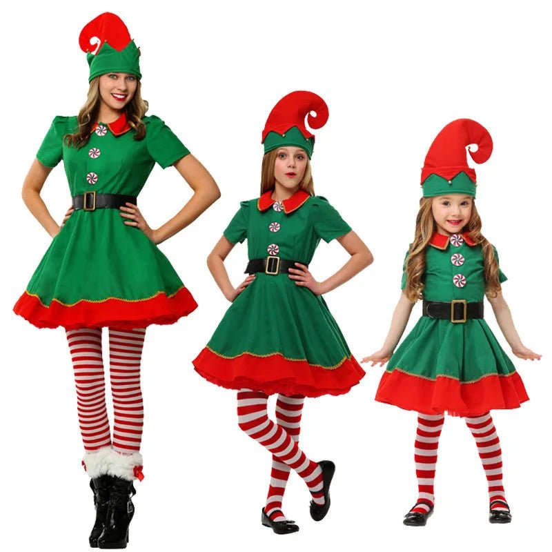 Christmas Elf Costume Set - Family Matching Outfits - Cake Pops Parties