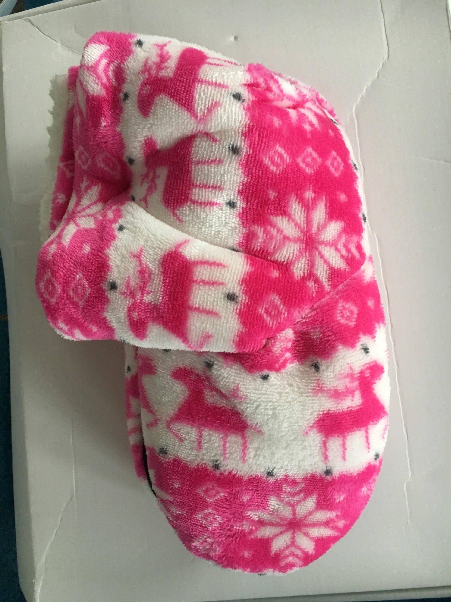 Christmas Elk Plush House Slippers - Cake Pops Parties