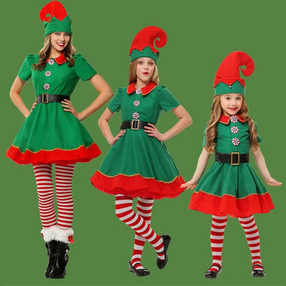 Christmas Family Matching Elf Cosplay Costume - Cake Pops Parties