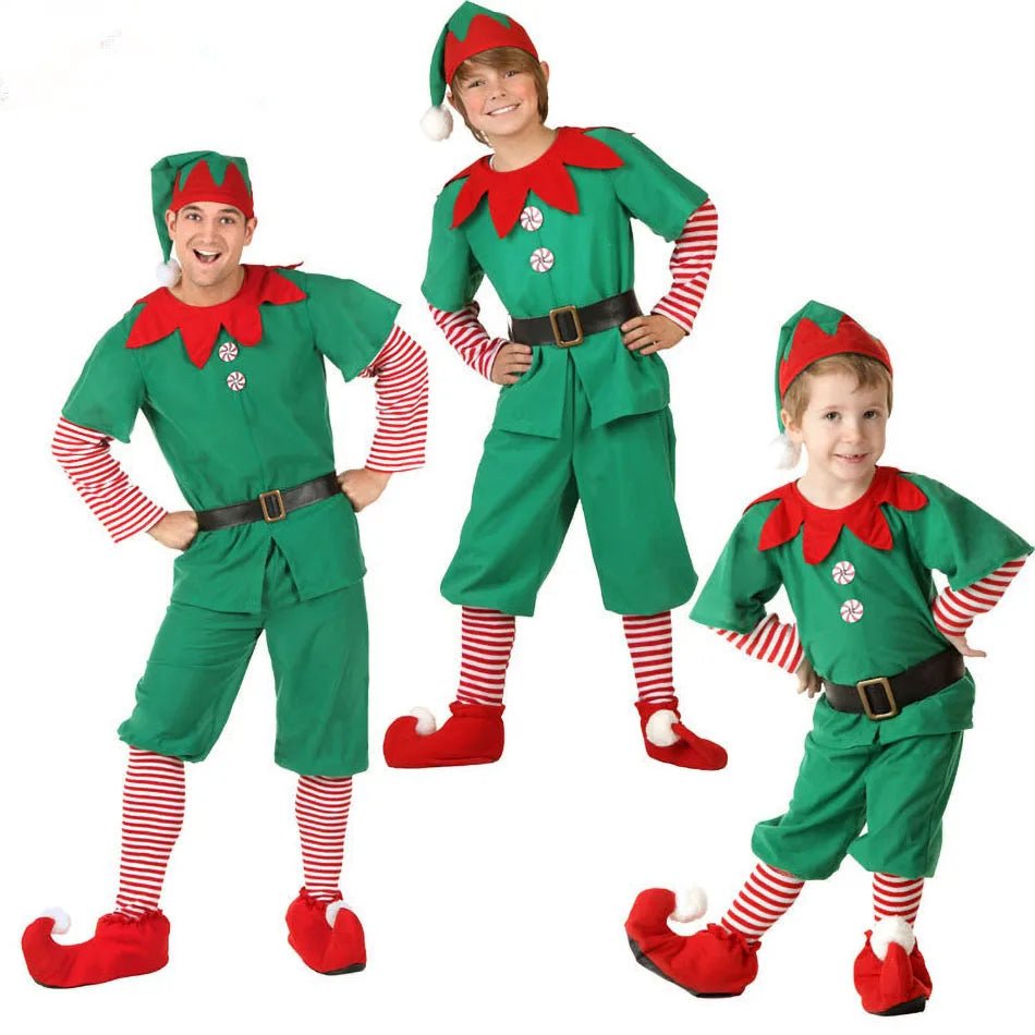 Christmas Family Matching Elf Cosplay Costume - Cake Pops Parties