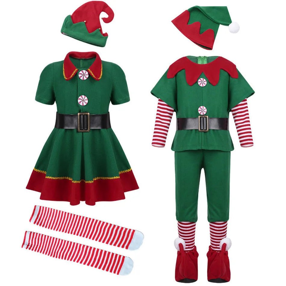 Christmas Family Matching Elf Cosplay Costume - Cake Pops Parties