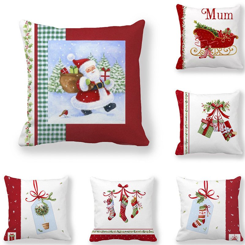 Christmas Gift Garland Peach Pillowcase - Cake Pops Parties