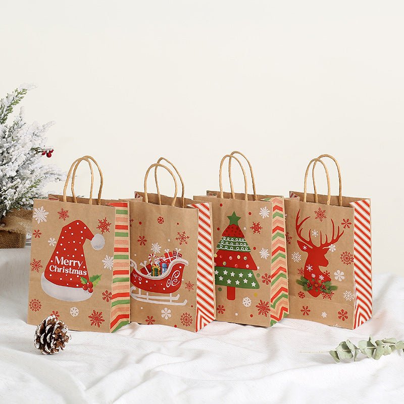Christmas Gift Portable Kraft Paper Bag - Cake Pops Parties