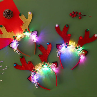Christmas Glowing Headband - Festive Holiday Hair Accessory - Cake Pops Parties