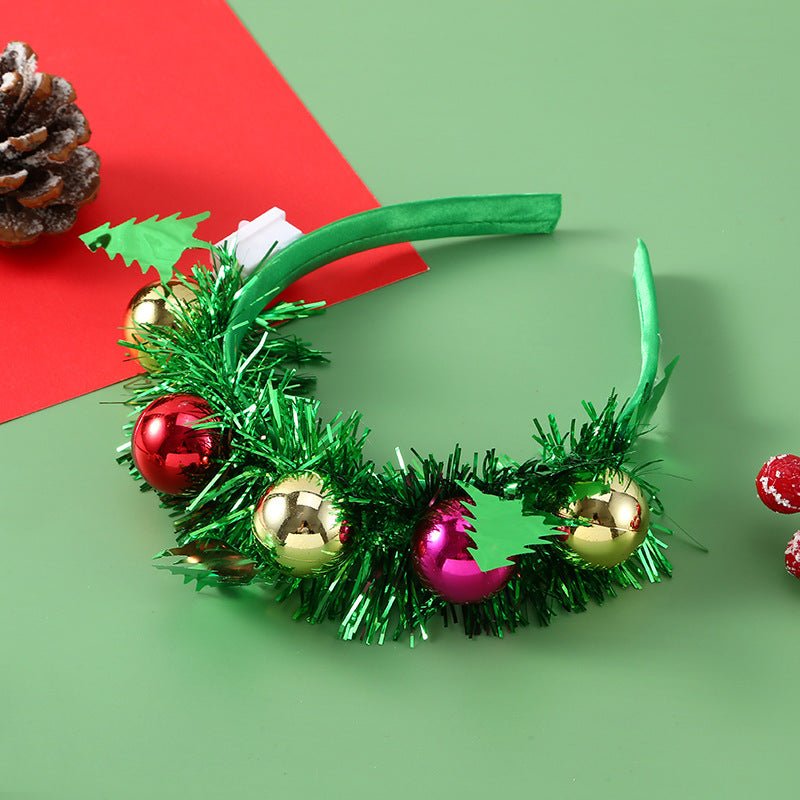 Christmas Glowing Headband - Festive Holiday Hair Accessory - Cake Pops Parties